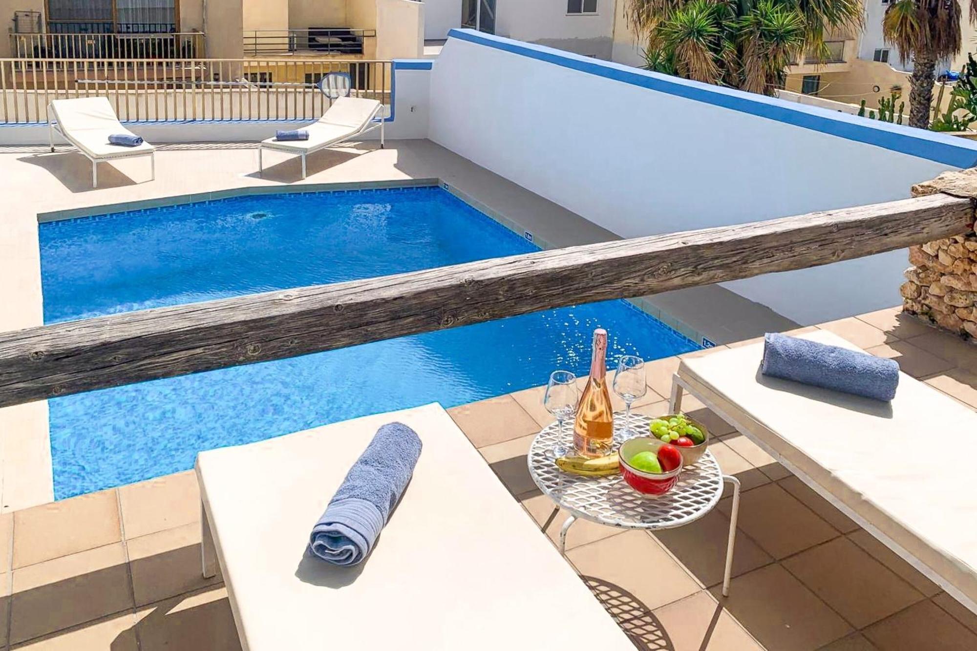 Pool & Sea Merill Apartments Mellieha Exterior foto