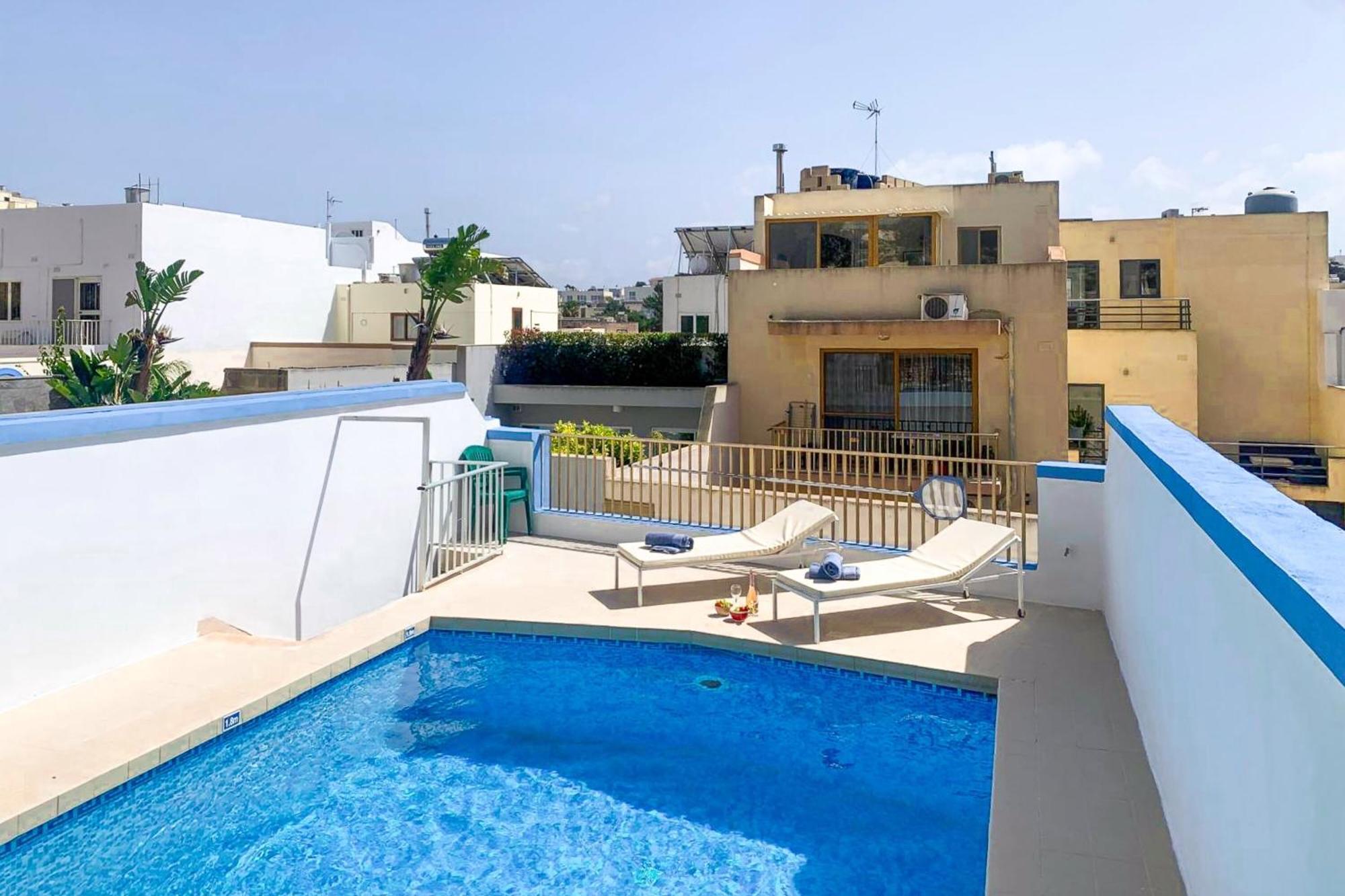 Pool & Sea Merill Apartments Mellieha Exterior foto